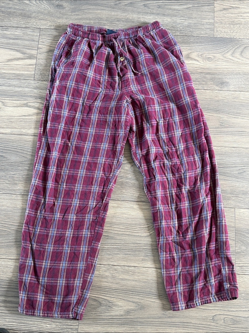 Puritan Burgundy Plaid Lounge Pajama Pants